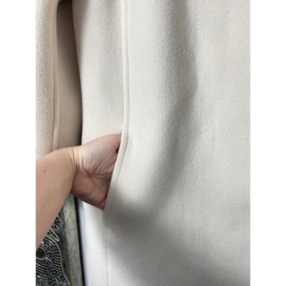 J CREW COAT 2 IVORY VILLA WOOL ITALIAN STADIUM CLOTH NELLO GORI PALE BONE CLASSY - Picture 16 of 16